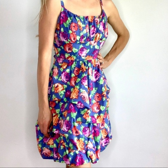 Size 10 Dress Barn Floral Dress - Picture 3 of 9